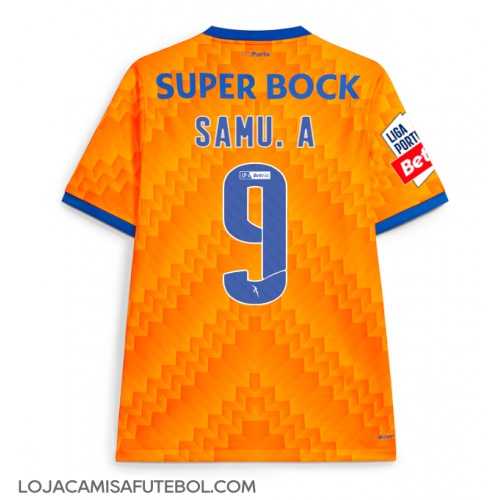 Camisa de Futebol Porto Samu Omorodion #9 Equipamento Secundário 2024-25 Manga Curta